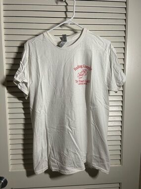 Miranda Morris White Graphic Tee with Red Print - Feeling Lonely Design